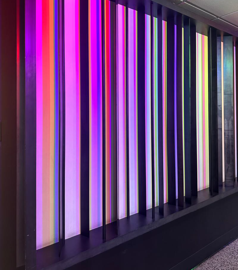 Color Wall, by Joseph Cox. D.H. Hill Jr. Library, North Campus.